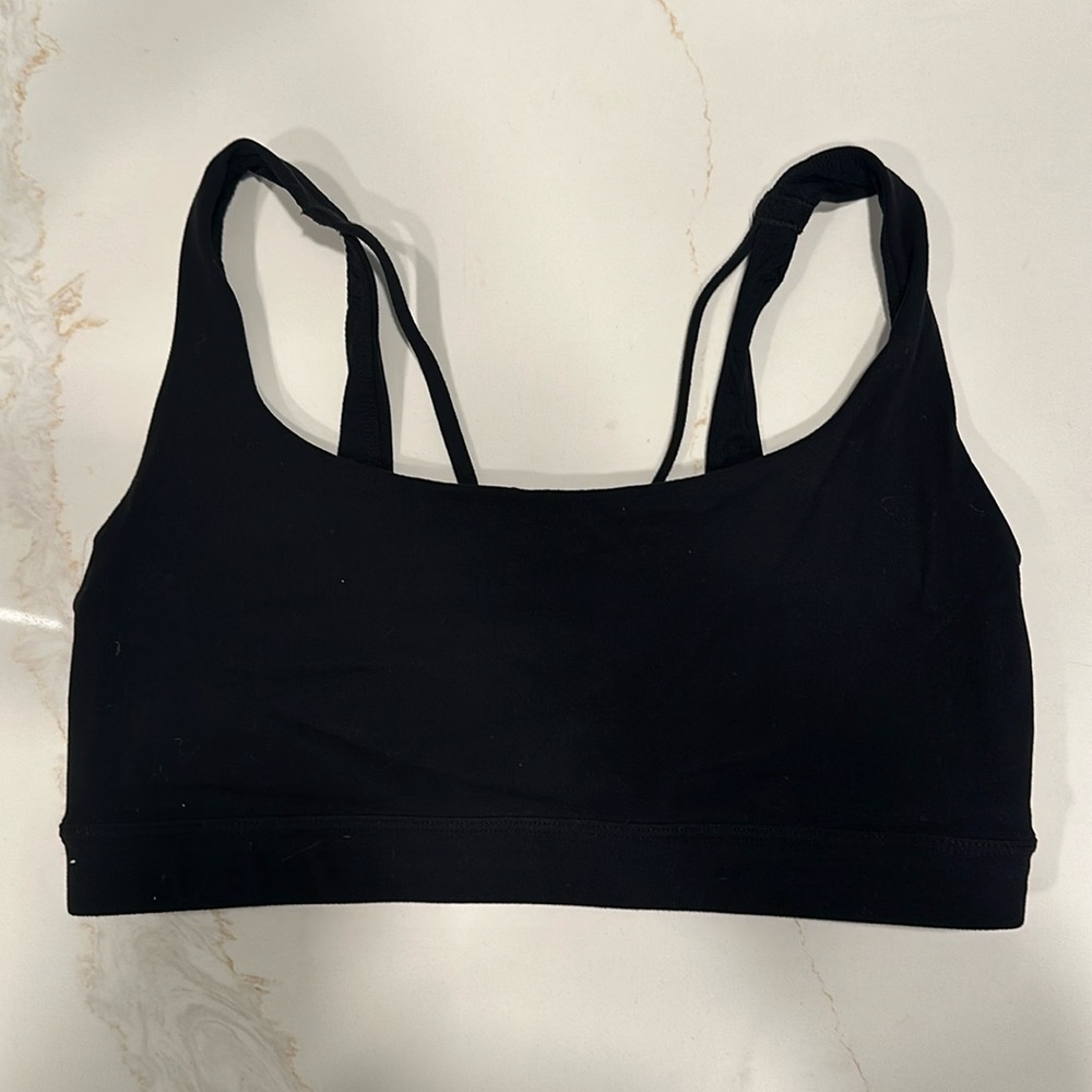 Athleta Black Soft Low Support Yoga Sports Bra